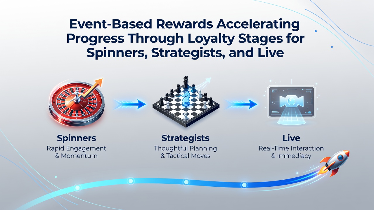 Fortschritt durch Loyalty-Stufen bei Spinners, Strategists und Live Participants auf mobilen Plattformen