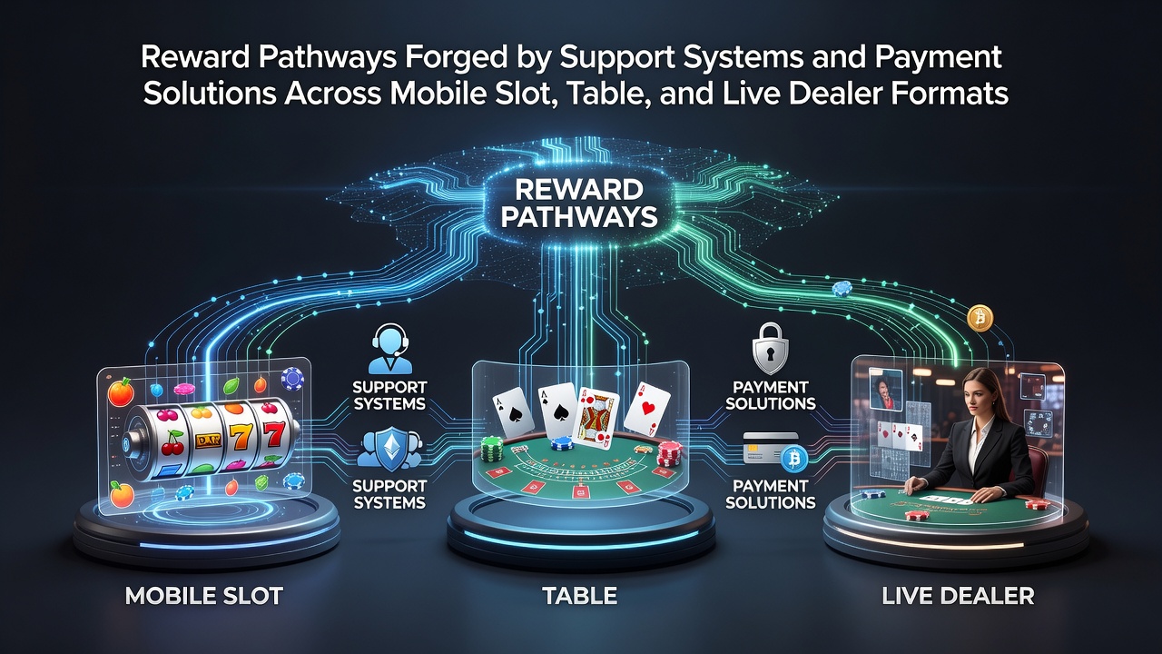 Mobile Gaming Reward Pathways Illustration