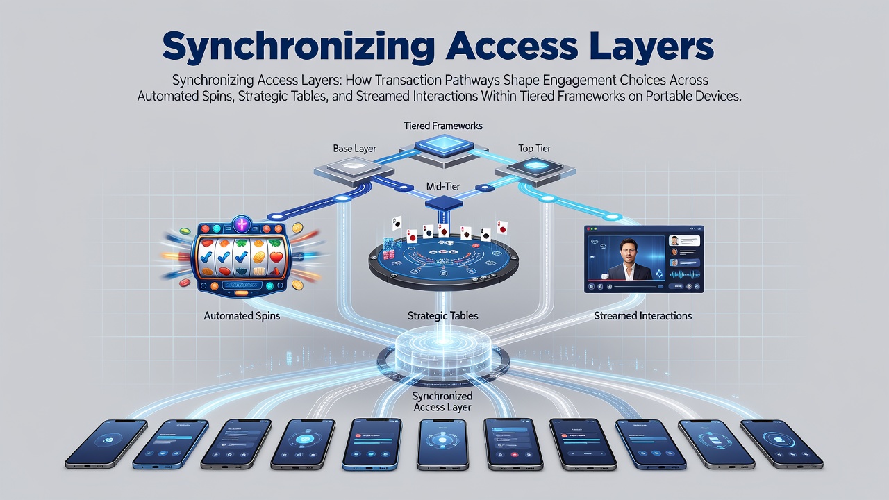 Darstellung der Synchronisierung von Zugriffsebenen in mobilen Gaming-Umgebungen
