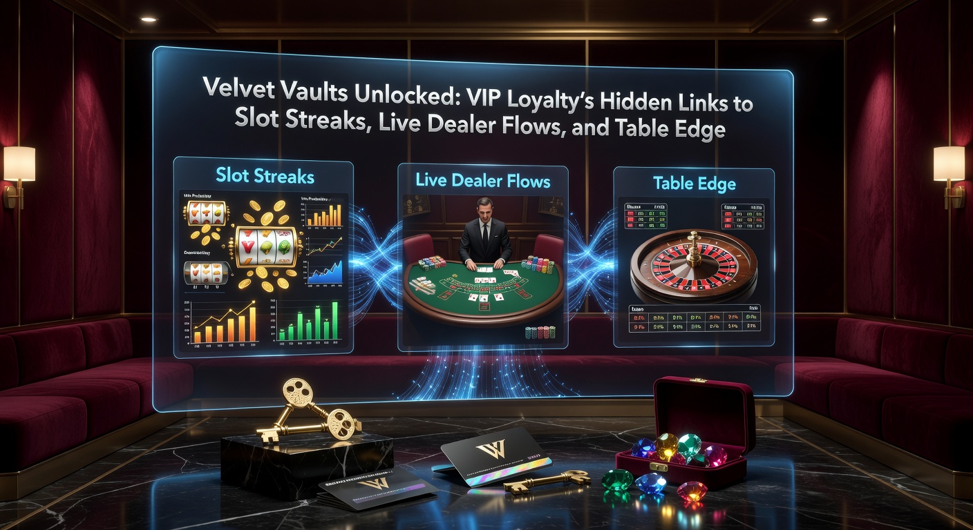 Live-Dealer-Tisch mit VIP-Overlay, das Zahlungsströme und Loyalitätspunkte visualisiert